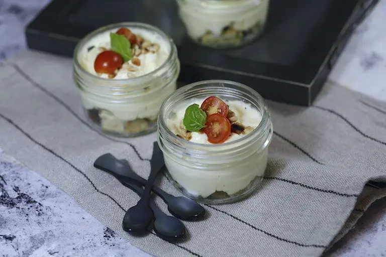 Tiramisu parmesan et tomates confites