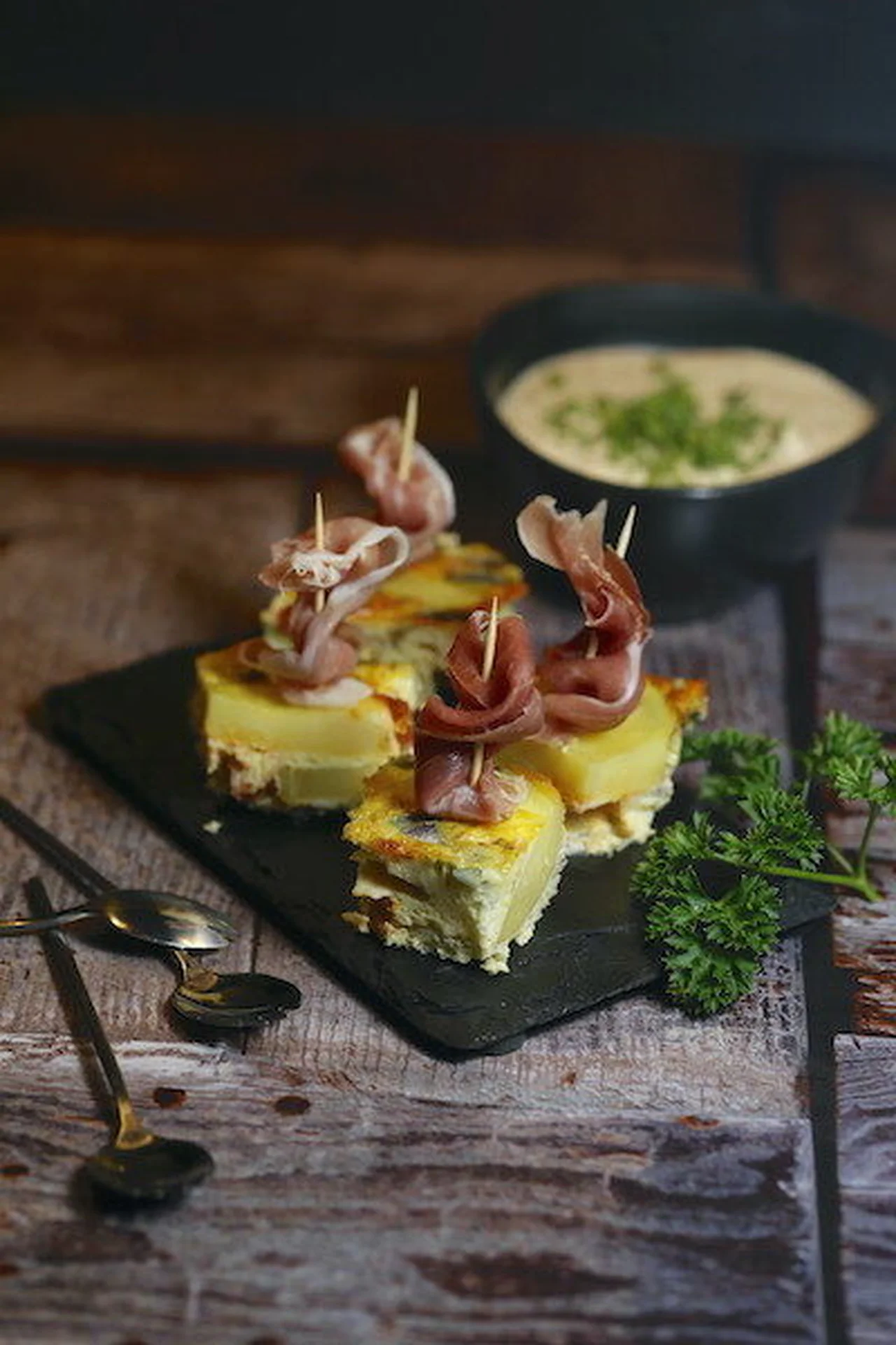 Tortillas pommes de terre et manchego