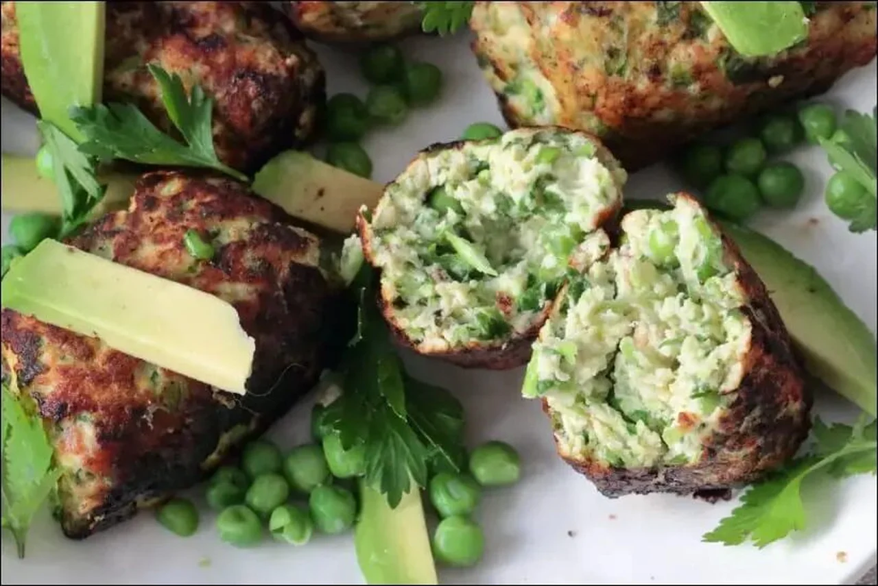 Boulettes de poulet et petits pois