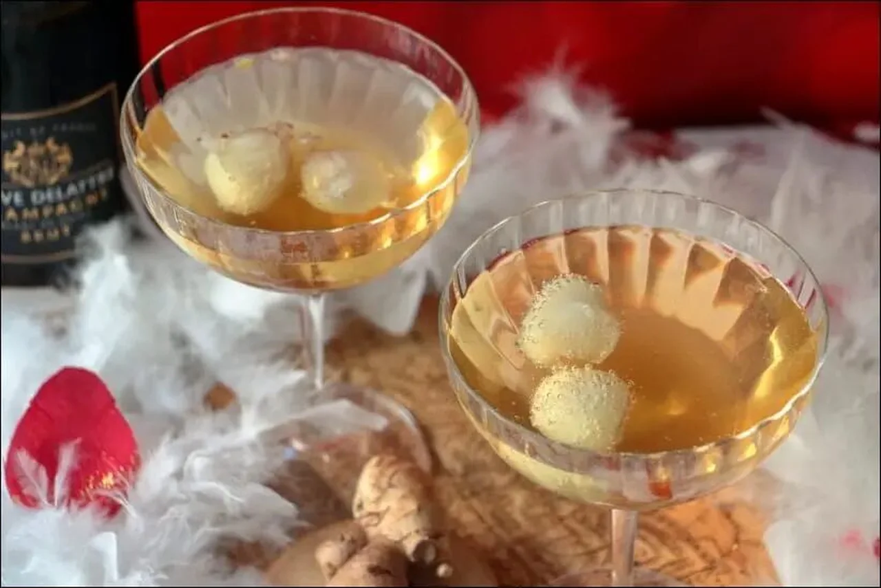 Cocktail Champagne gingembre