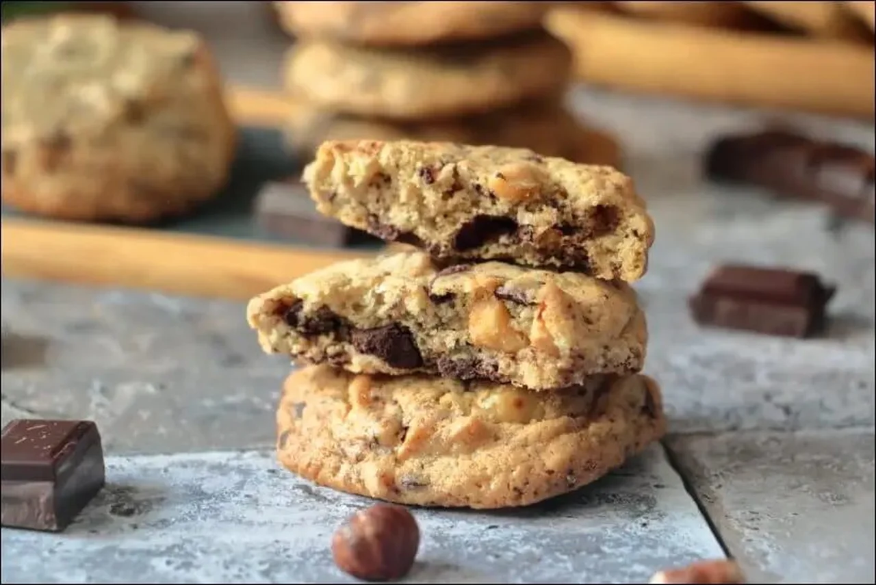 Cookies chocolat et noisettes d'Hélène Darroze