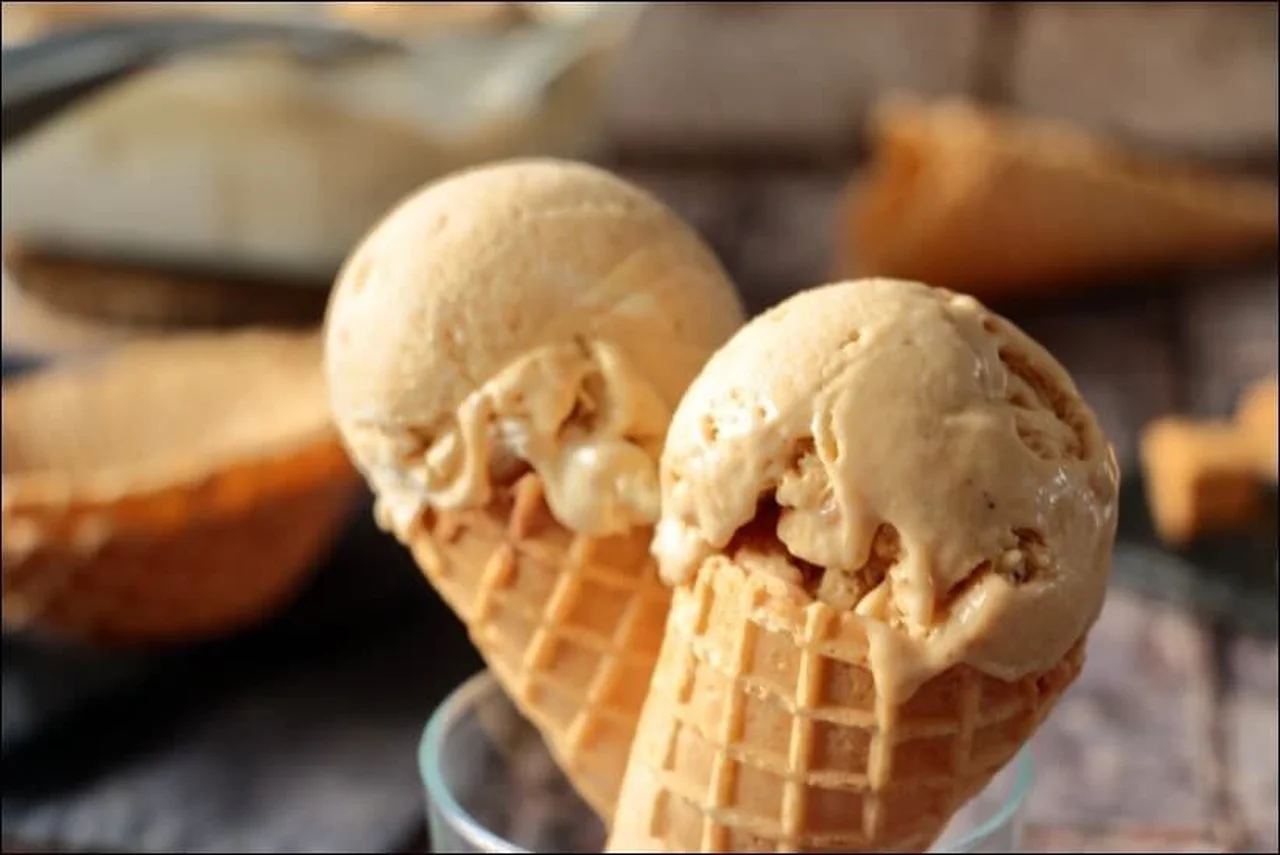 Glace au turrón tendre de Jijona sans sorbetière
