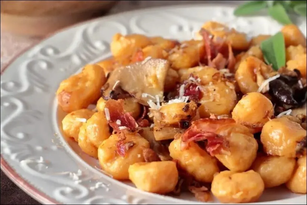 Gnocchi de potiron aux cèpes