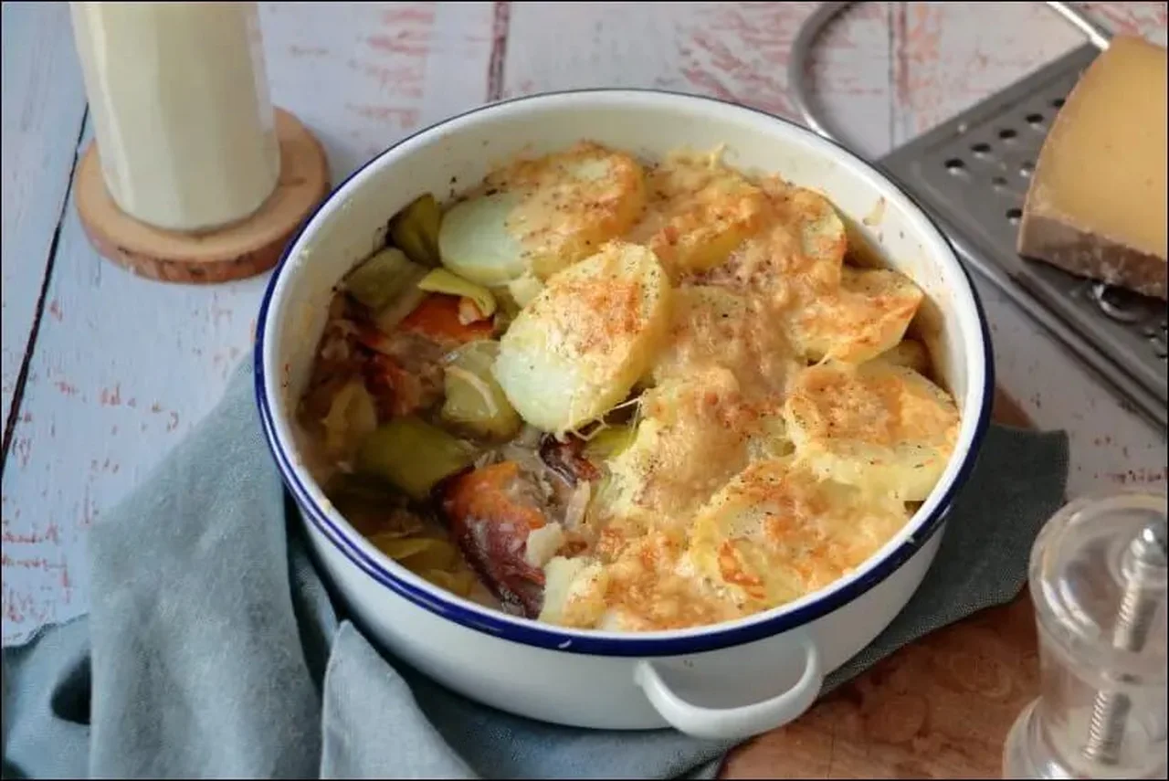 Gratin de haddock aux poireaux