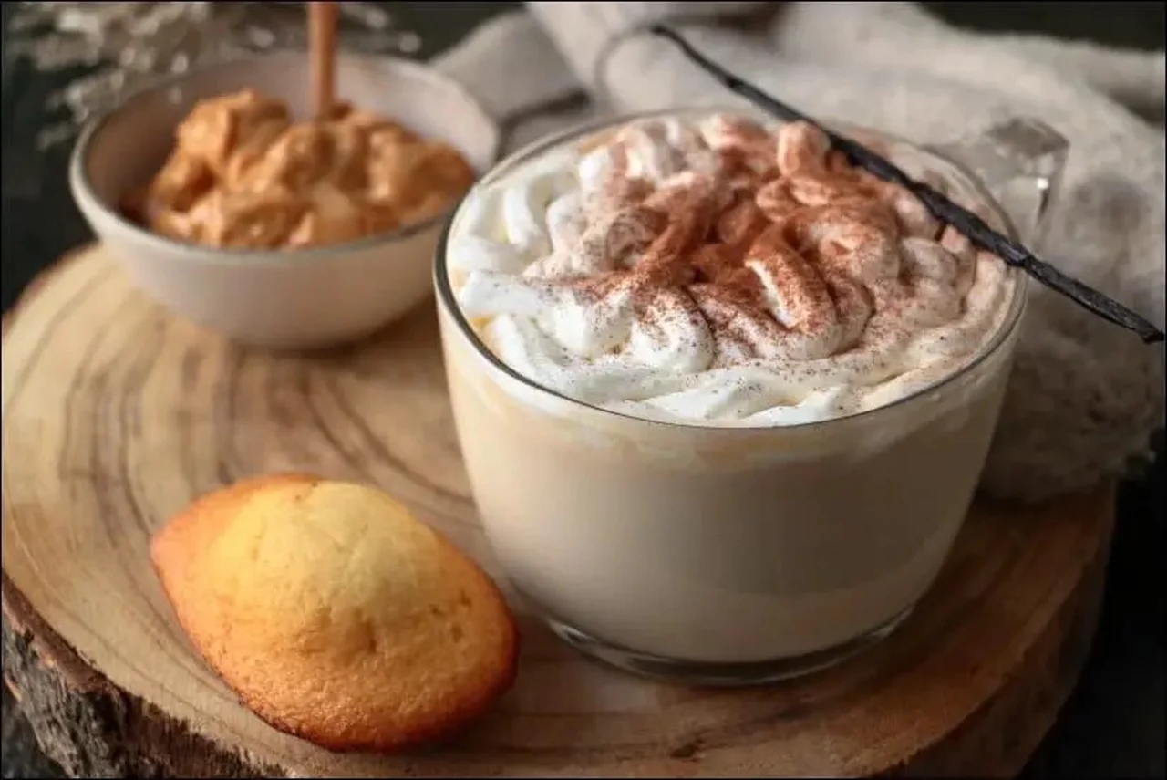 Lait chaud à la confiture de lait