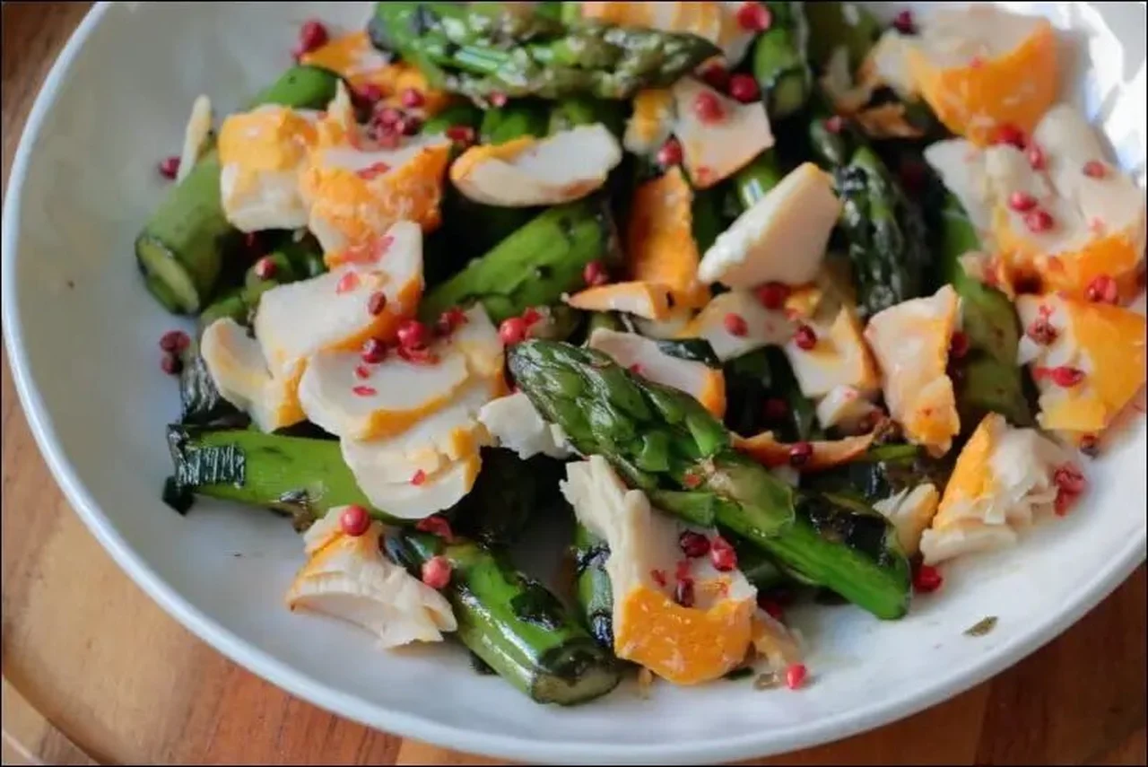 Poêlée d'asperges au haddock