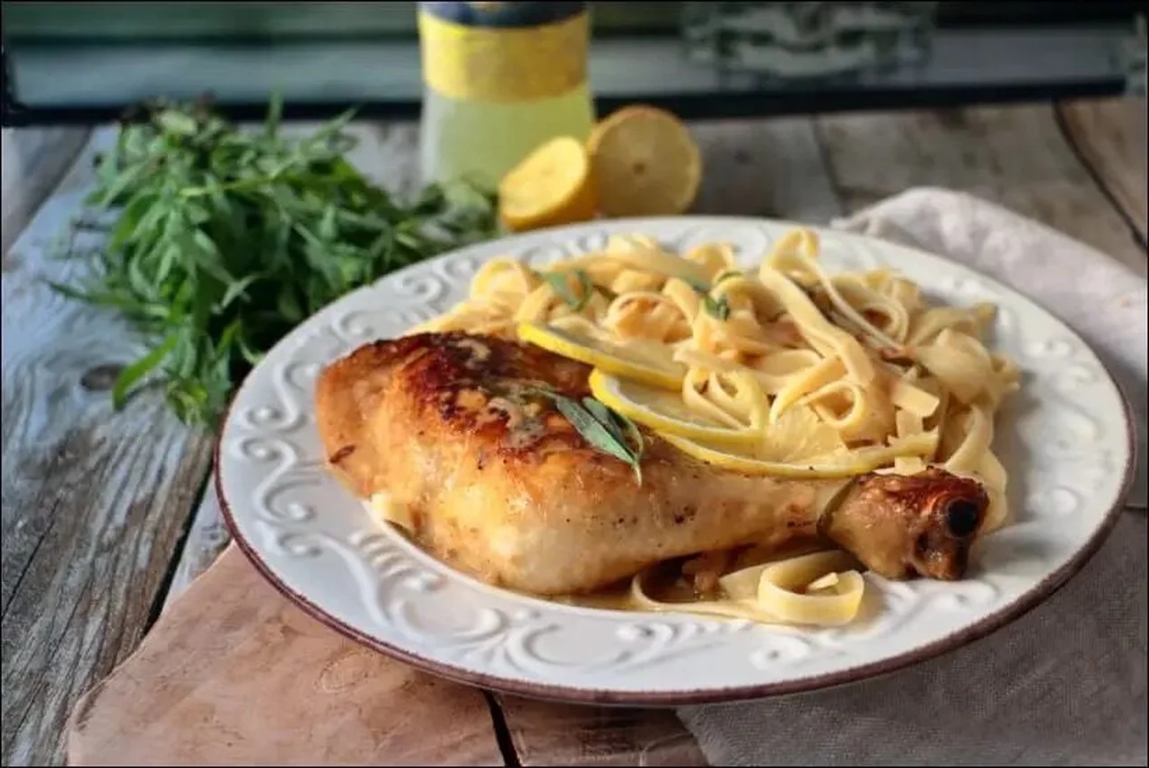 Poulet à l'estragon et au limoncello