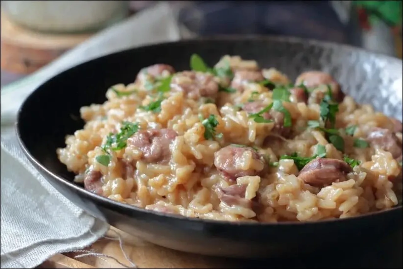Risotto aux diots fumés