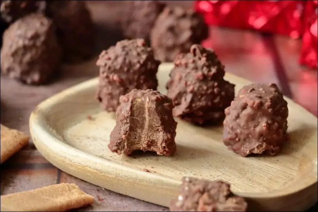 Rochers praliné façon rochers Suchard