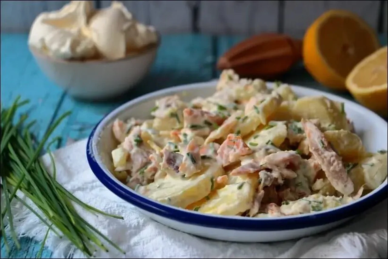 Salade de pommes de terre au haddock