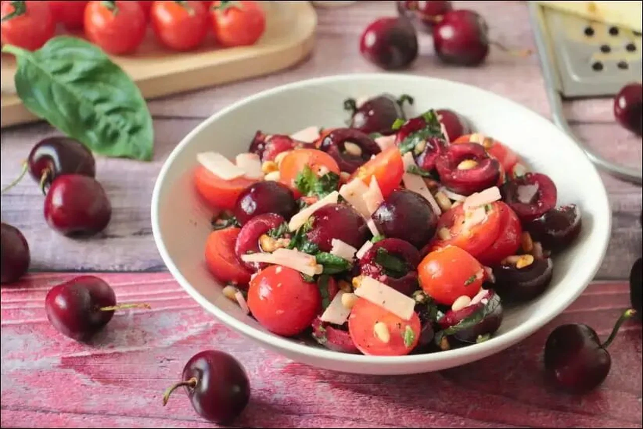Salade de tomates cerises aux cerises de François-Régis Gaudry