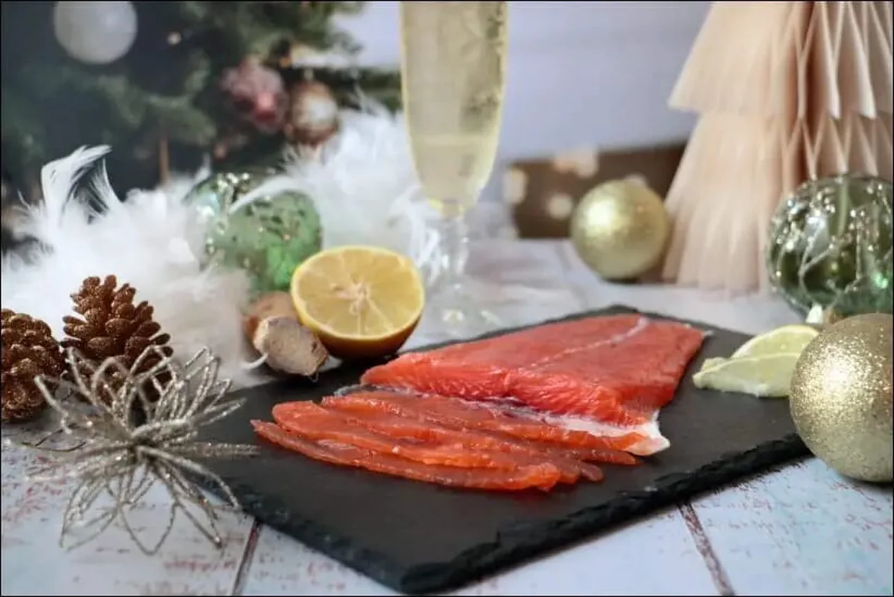 Saumon gravlax au gingembre