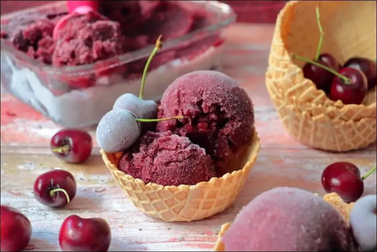 Sorbet à la cerise