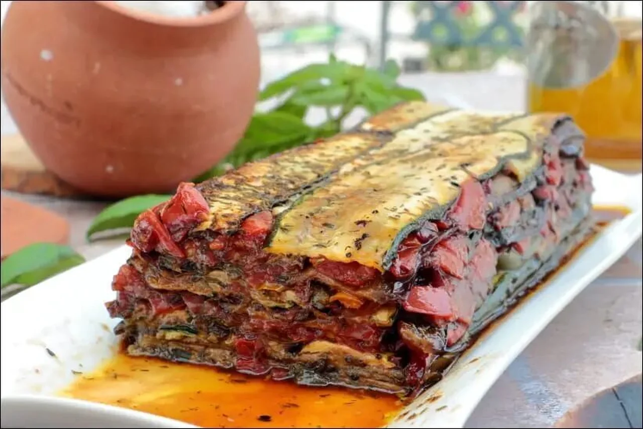 Terrine de légumes grillés au chutney de tomates