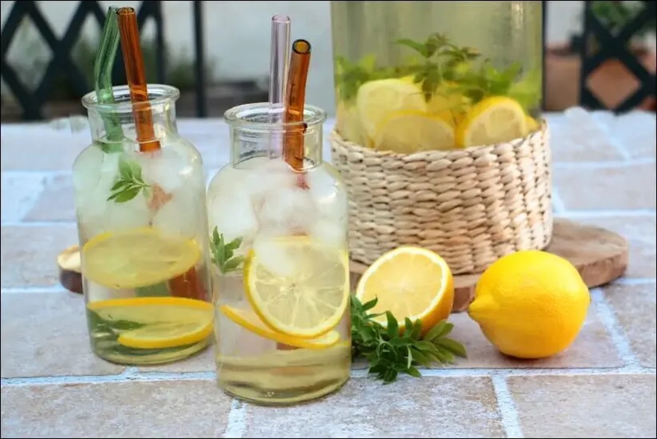 Thé glacé citron verveine