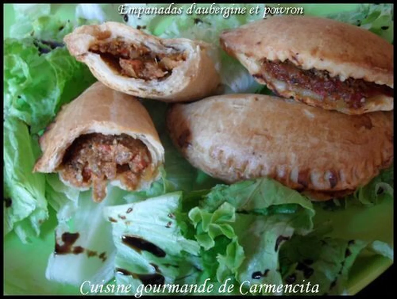 Empanadas à l'aubergine et au poivron