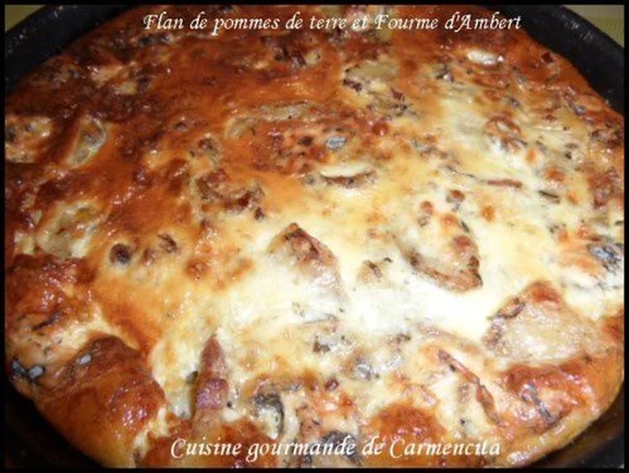 Flan de pommes de terre à la Fourme d'Ambert