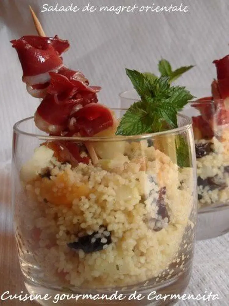 Salade de magret orientale