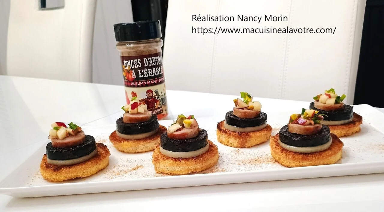 Bouchées boudin noir et saucisses