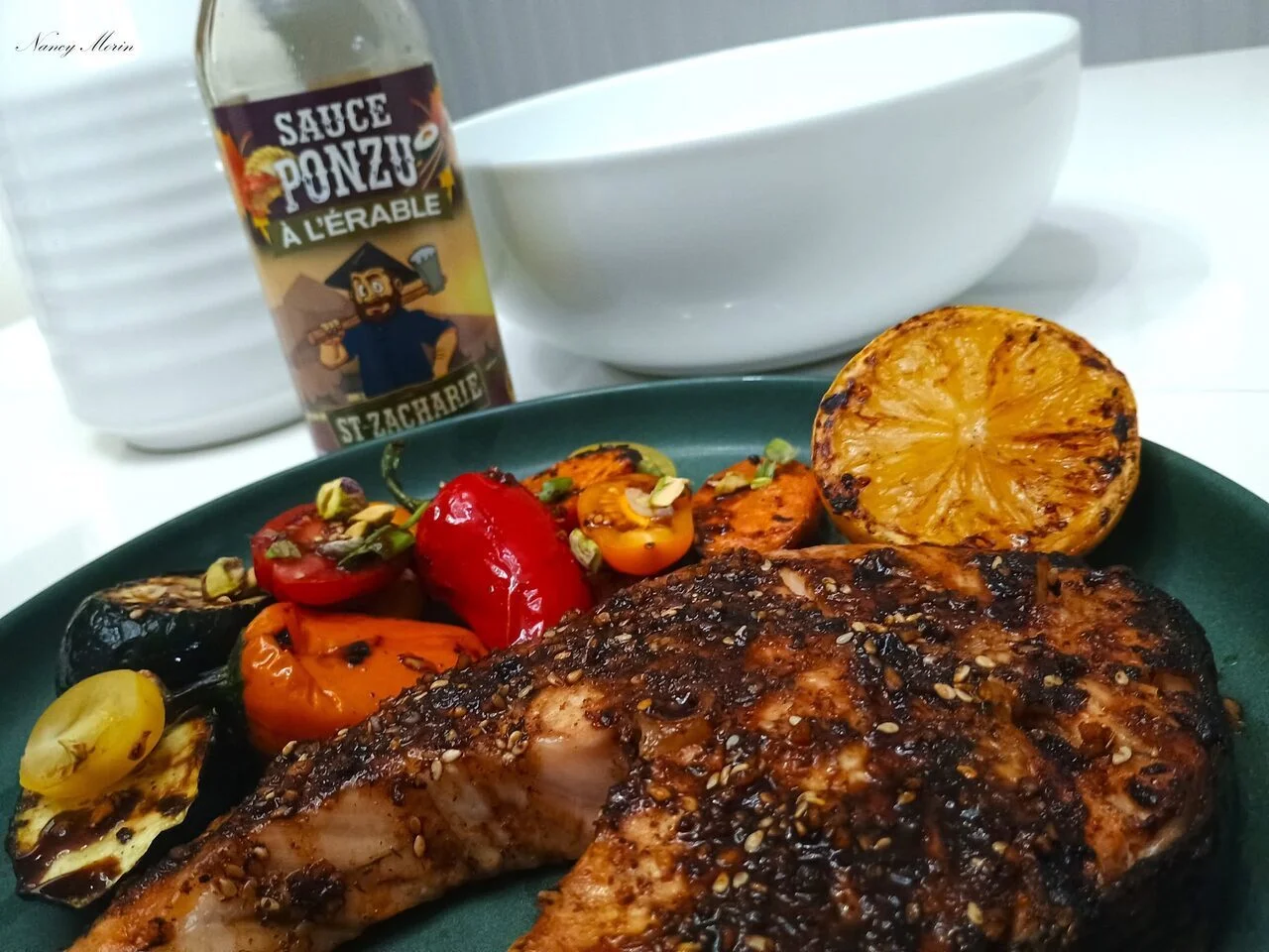 Darne de saumon sauce à l'érable