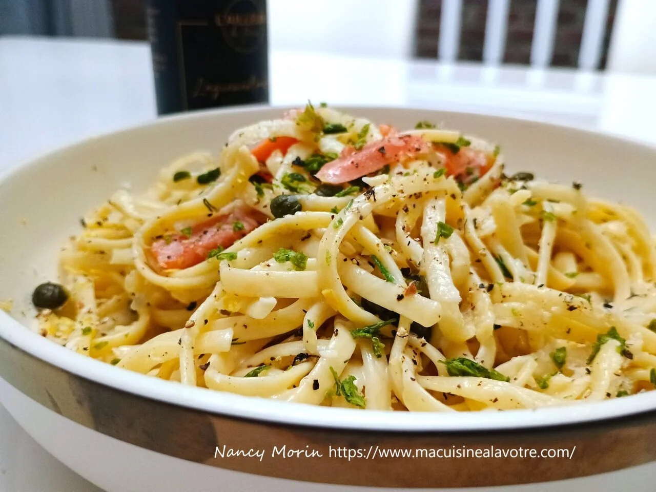 Linguine crémeux au saumon fumé