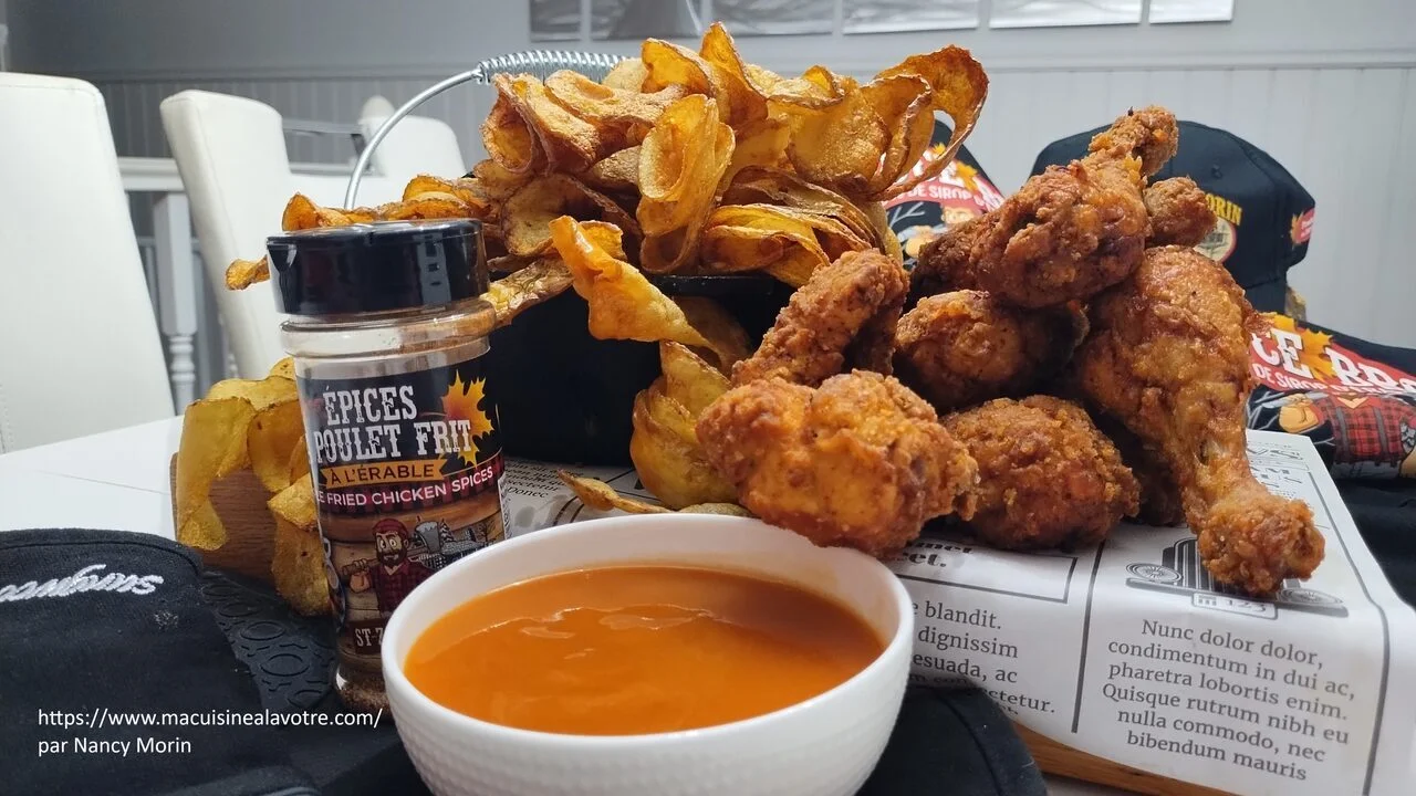 Poulet frit épices à l'érable