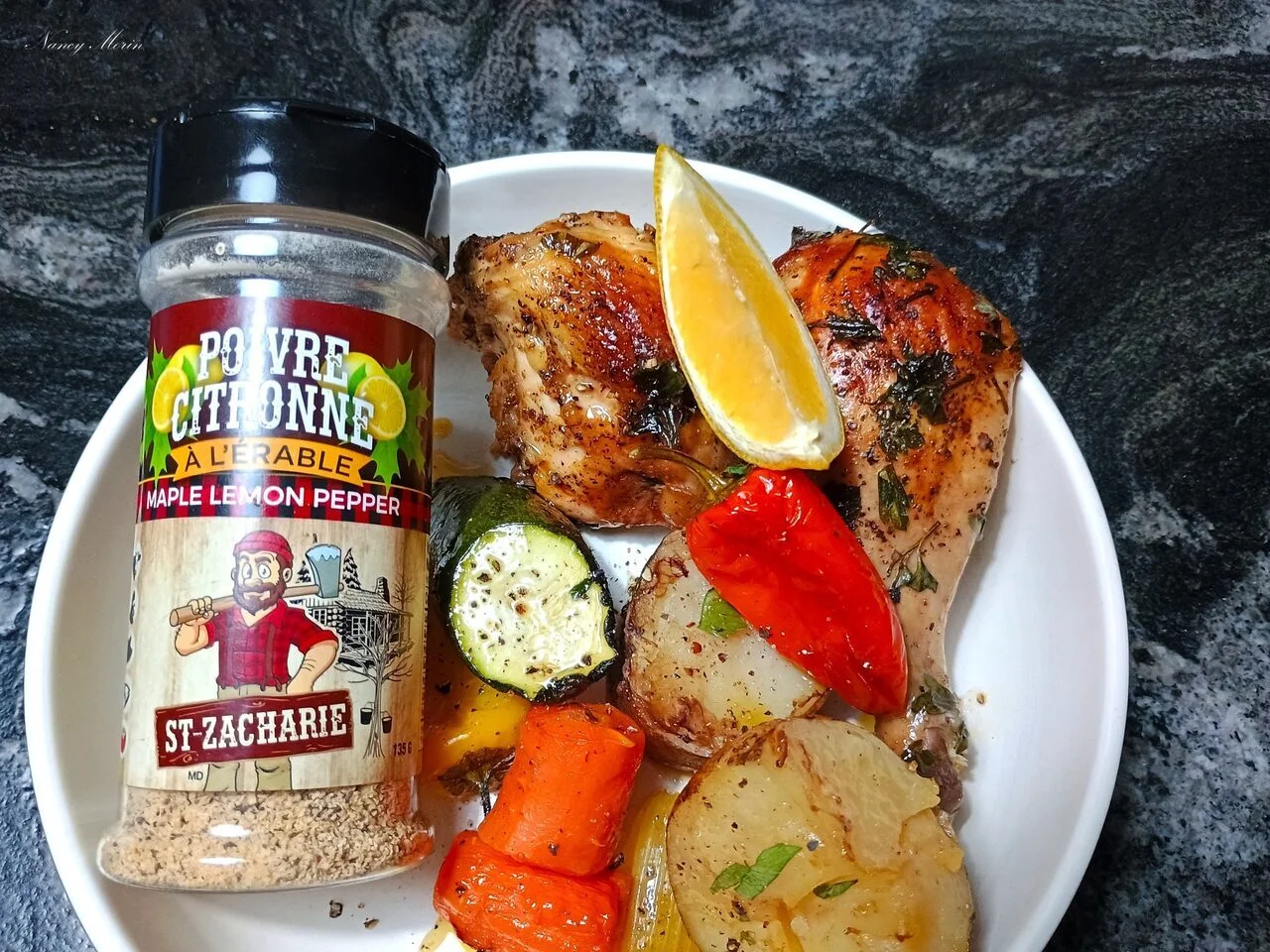 Poulet poivre citronné à l'érable