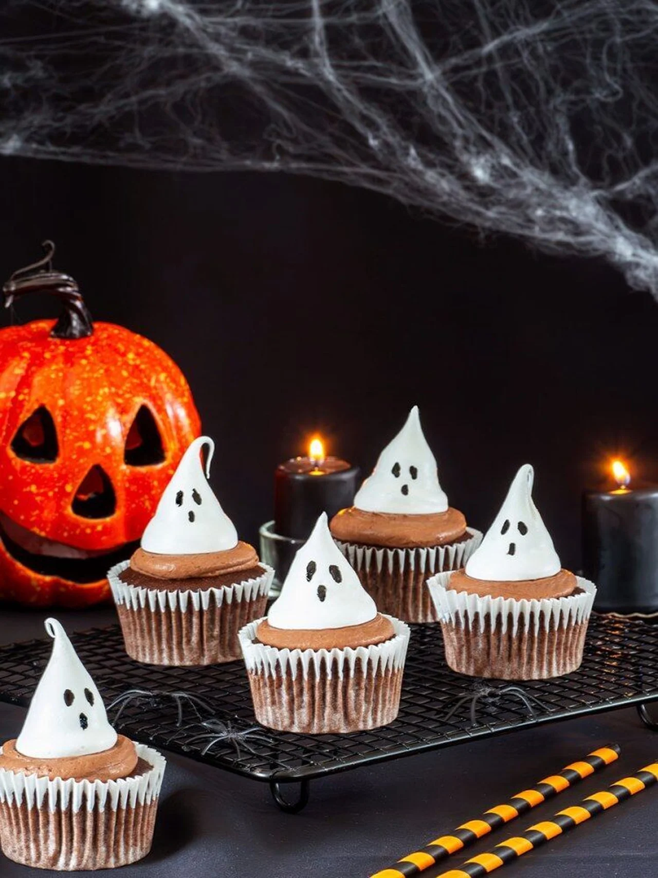 Cupcakes au chocolat pour Halloween