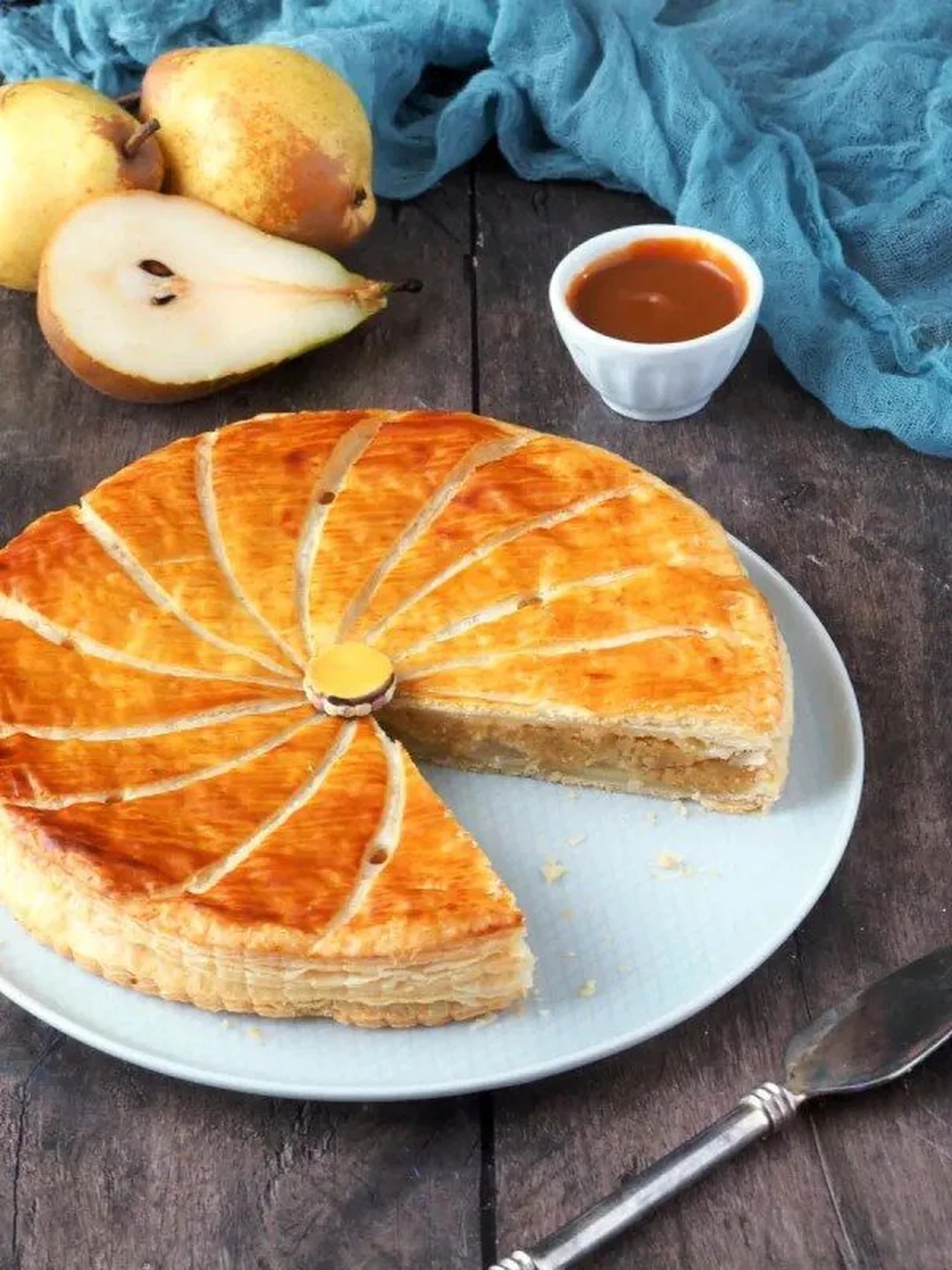 Galette des rois poire caramel