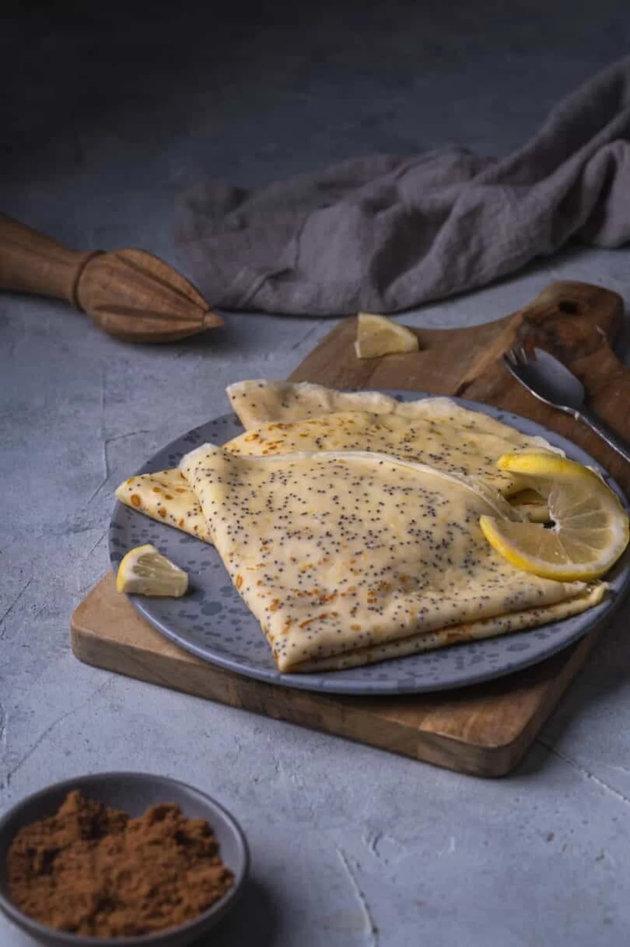 Crêpes au citron et au pavot