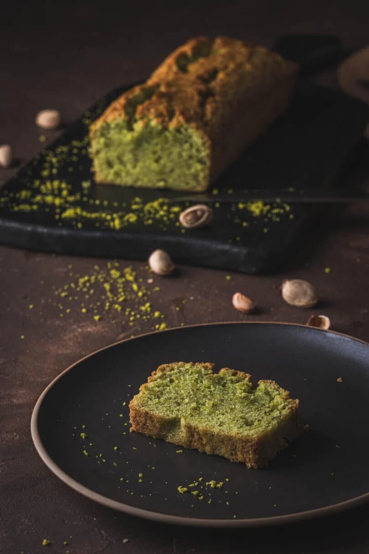 Financier à la pistache et fleur d'oranger