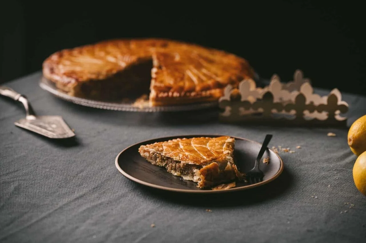 Galette des rois à la noisette et citron