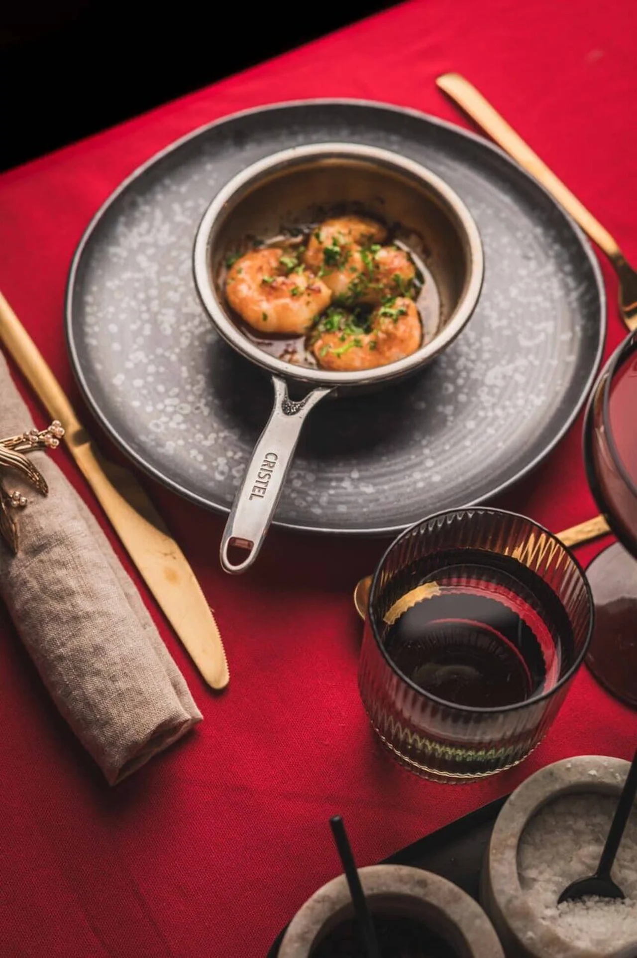 Gambas à l'ail et persil