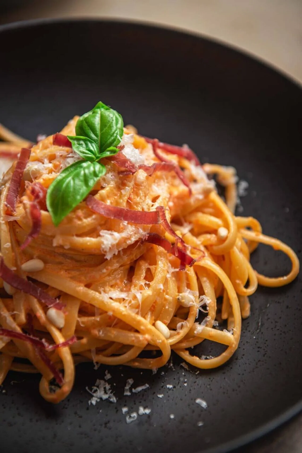 Linguine aux poivrons