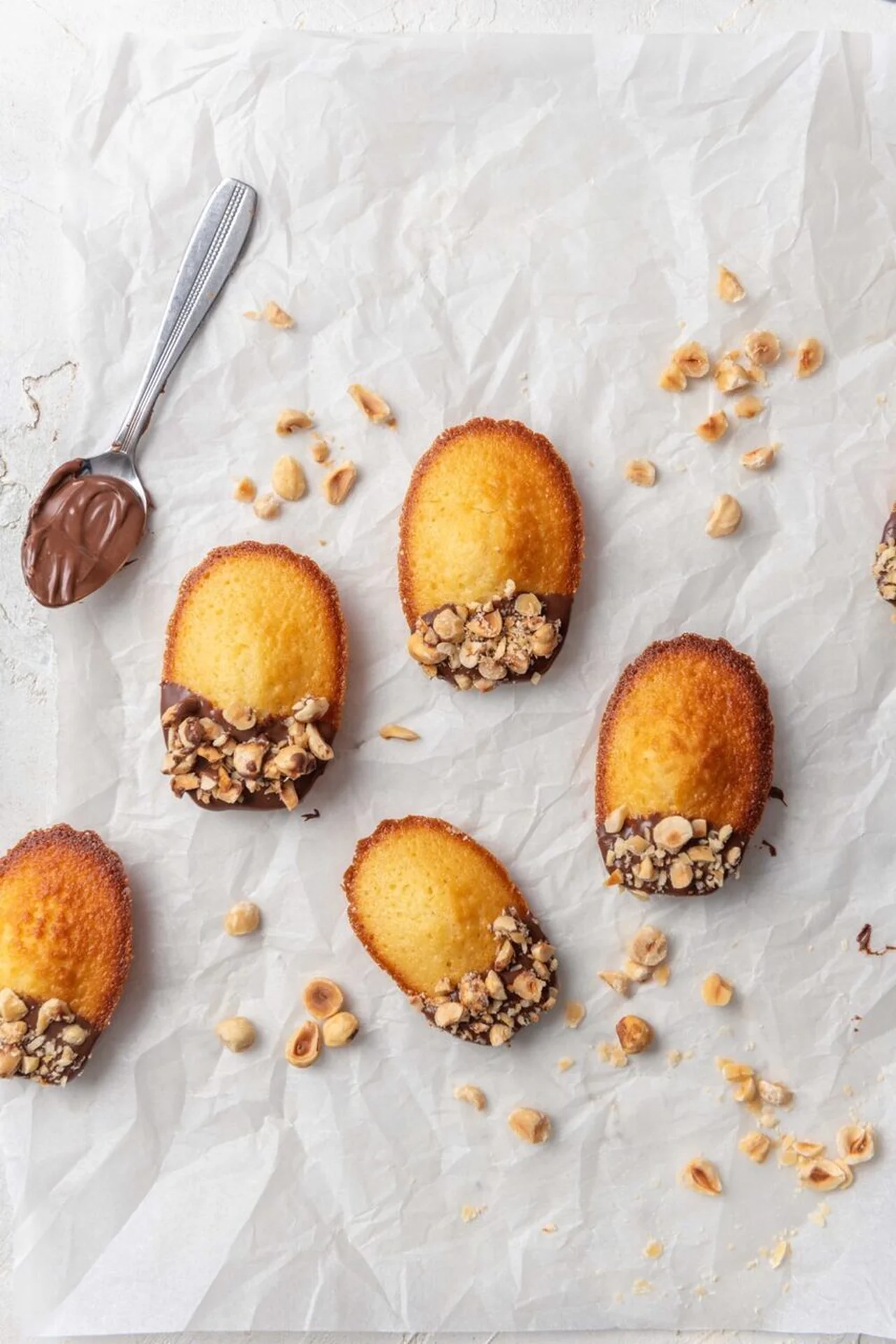 Madeleines choco-noisettes faites maison