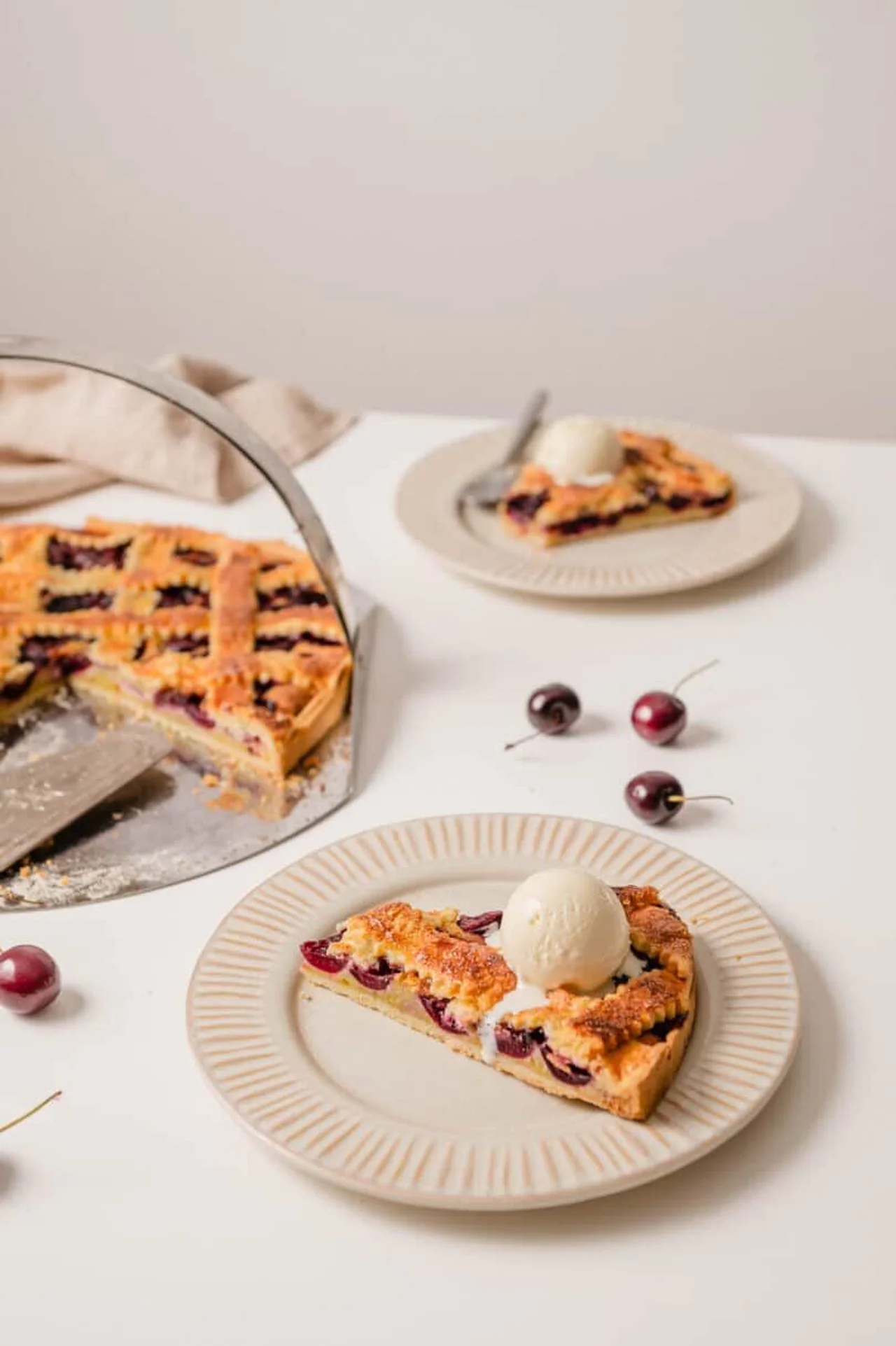 Tarte aux cerises maison