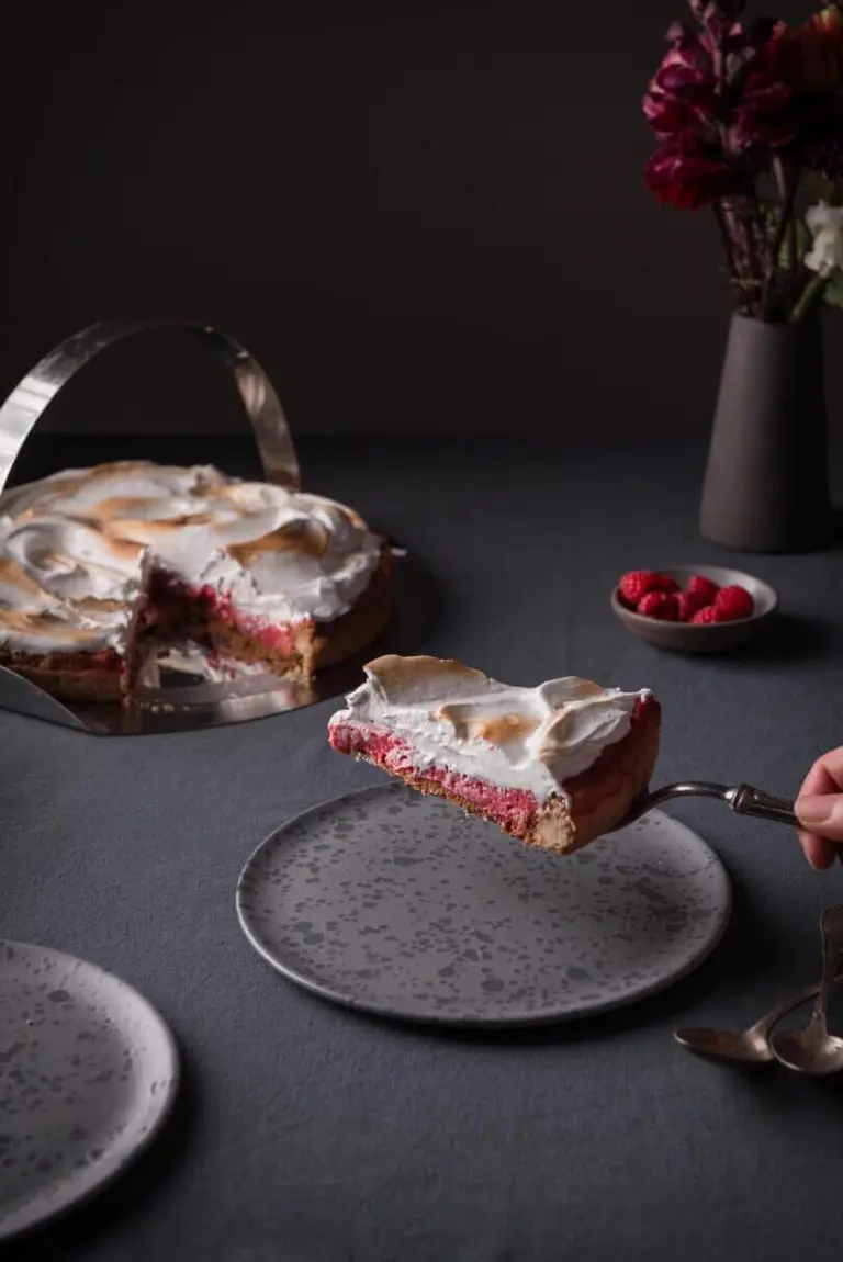 Tarte meringuée à la framboise