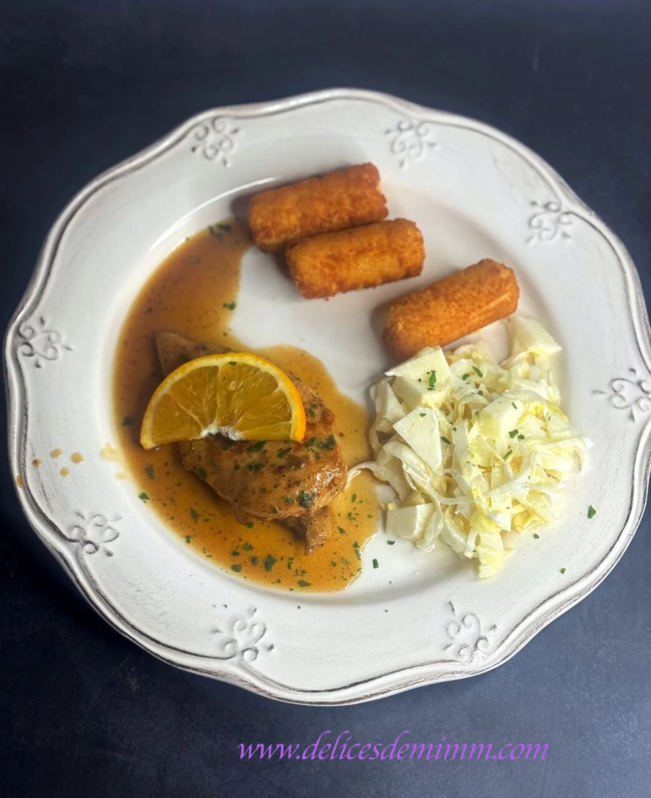 Filets de pintade à l'orange