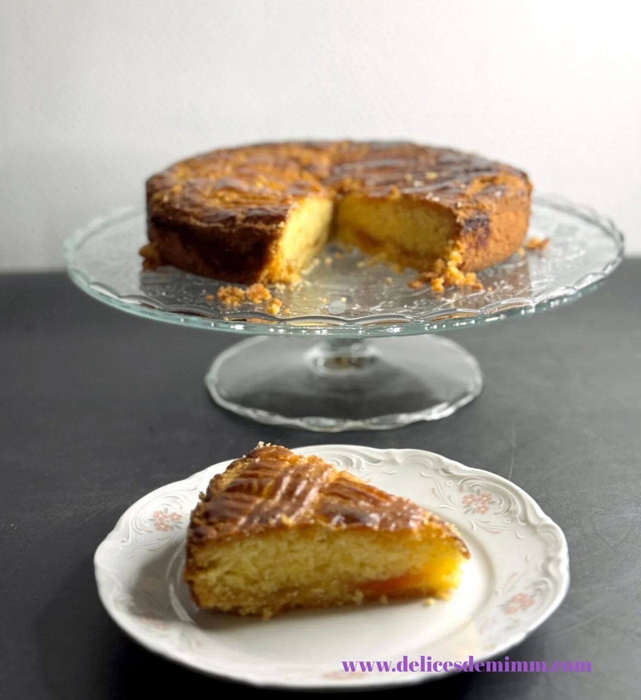 Gâteau breton fourré à l'abricot