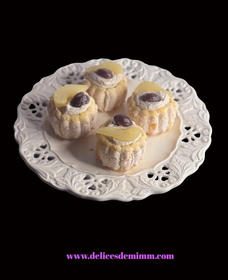 Petites charlottes aux poires et aux marrons
