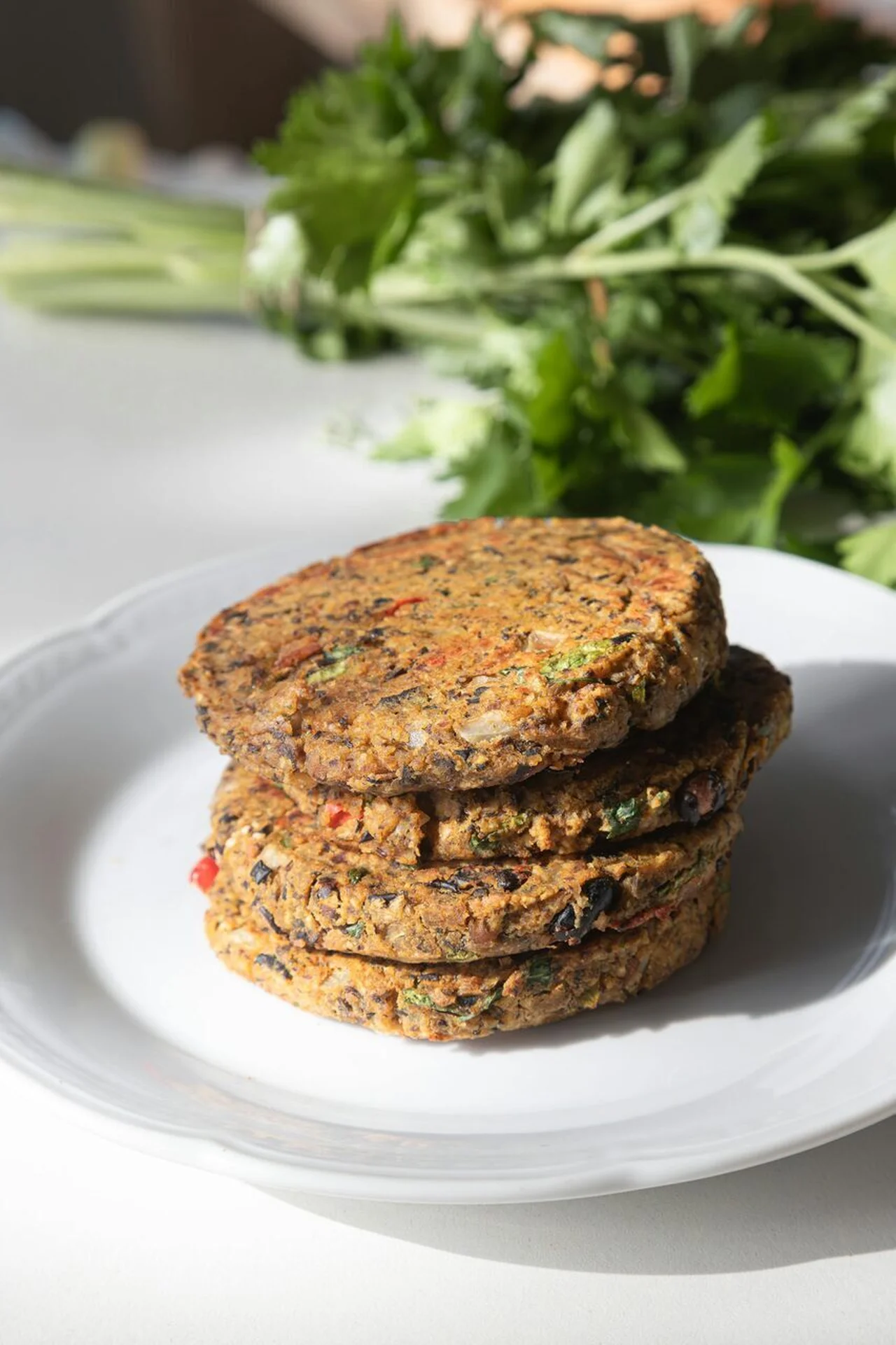 Galettes céréales et légumes de saison