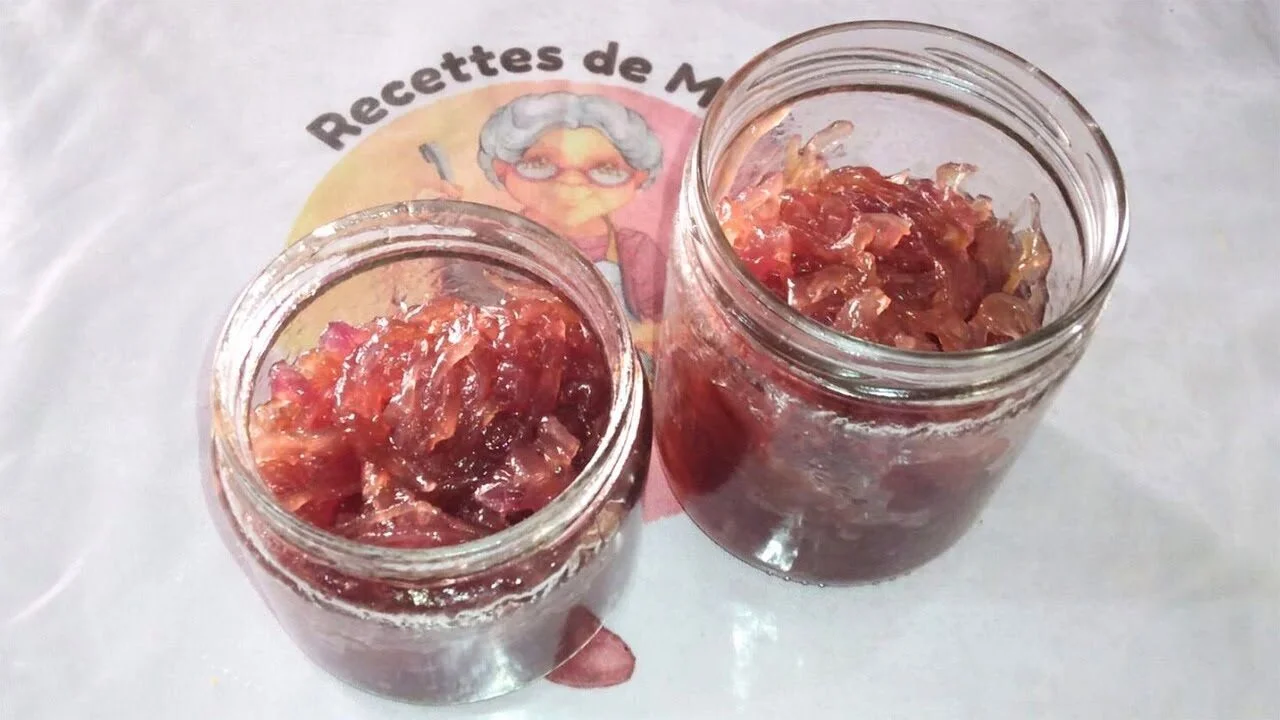 Confit d'oignons rouges