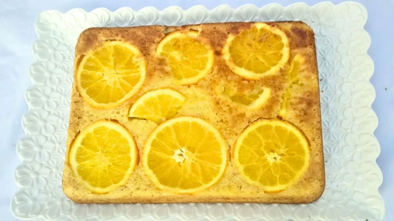 Gâteau à l'orange sans beurre moelleux et léger