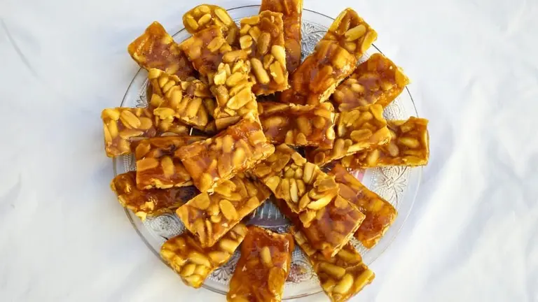 Nougatine aux cacahuètes à l'orange