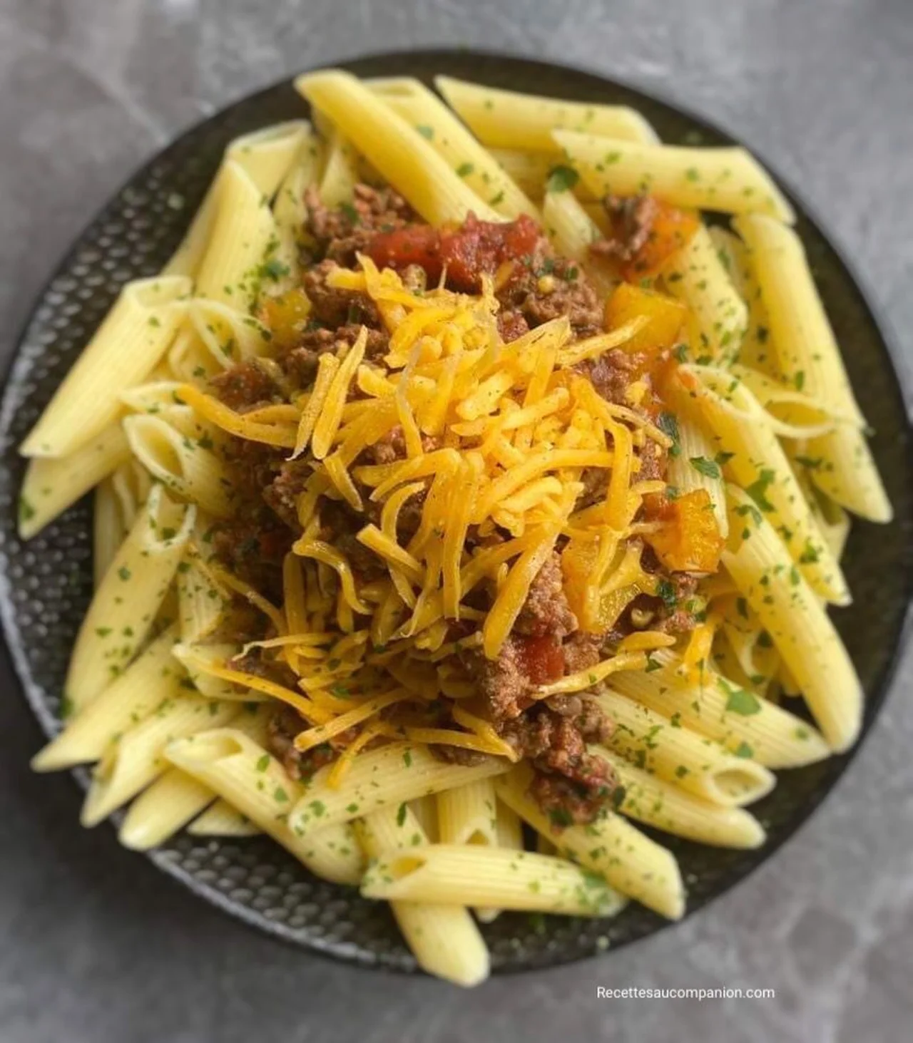 Bœuf haché tex mex aux penne