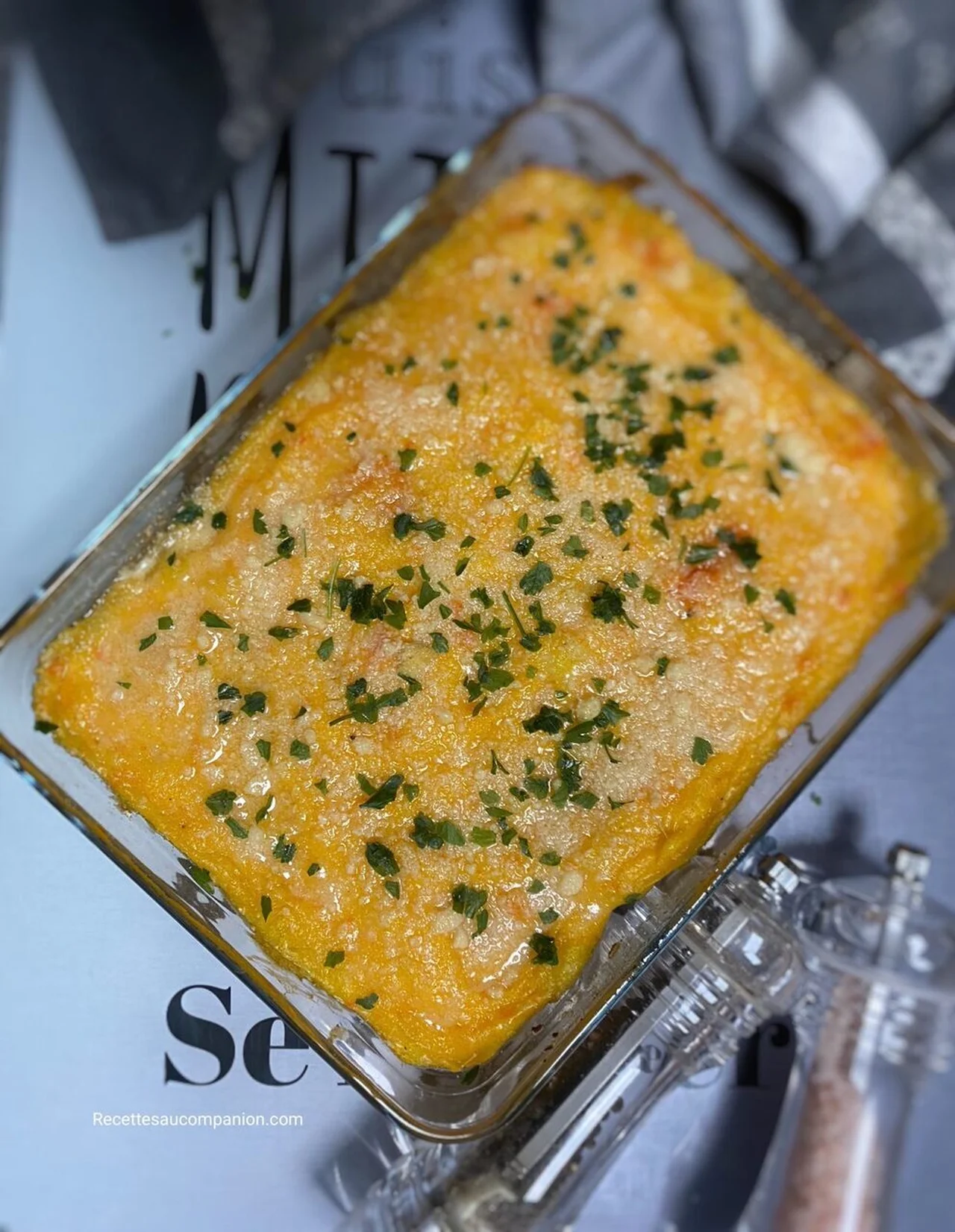 Hachis parmentier de veau et carottes au parmesan