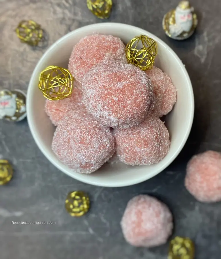 Truffes girly aux biscuits roses de Reims