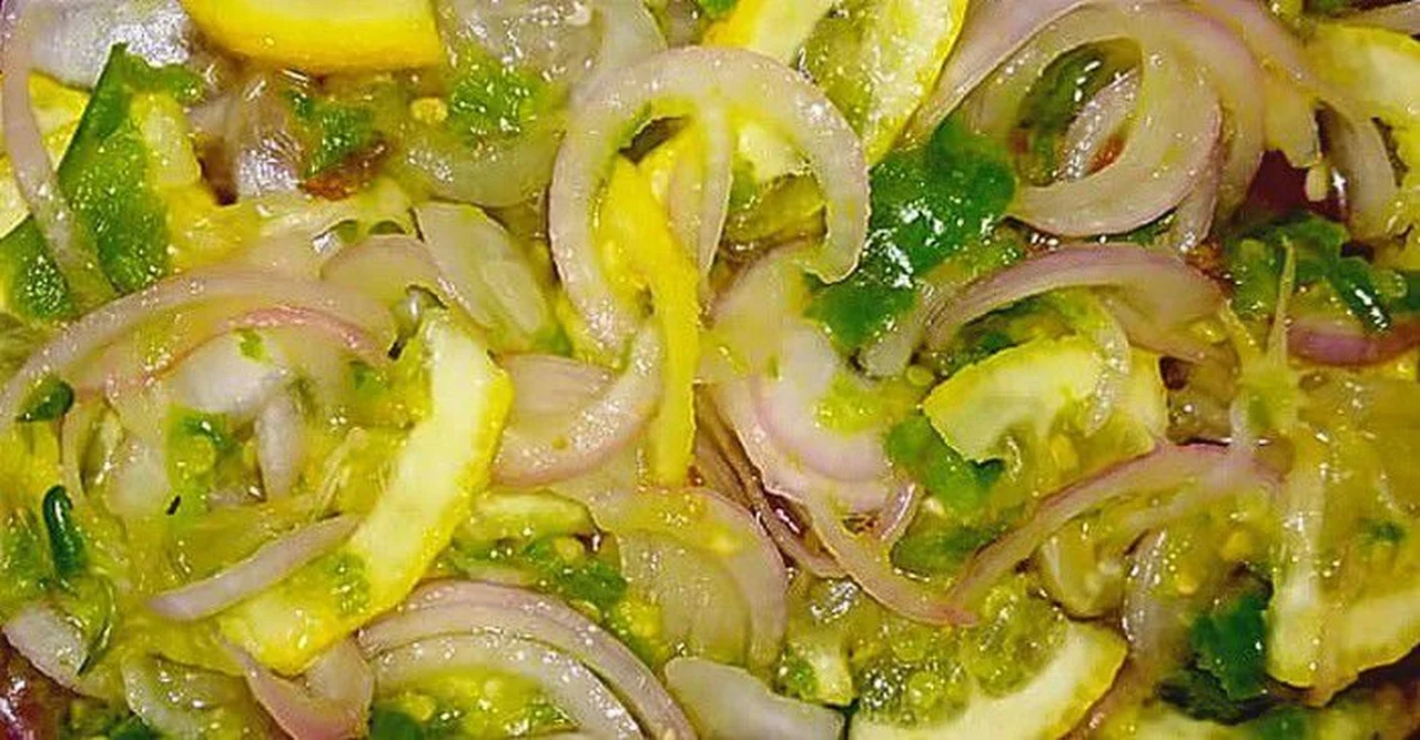 Achards citrons au gingembre