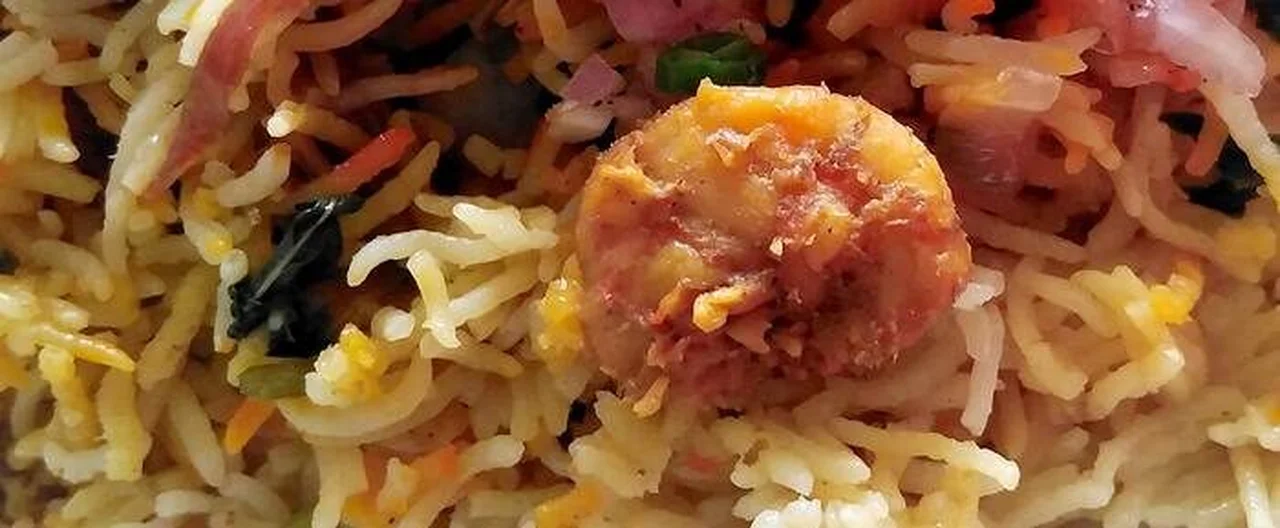Biryani de crevettes mauricien