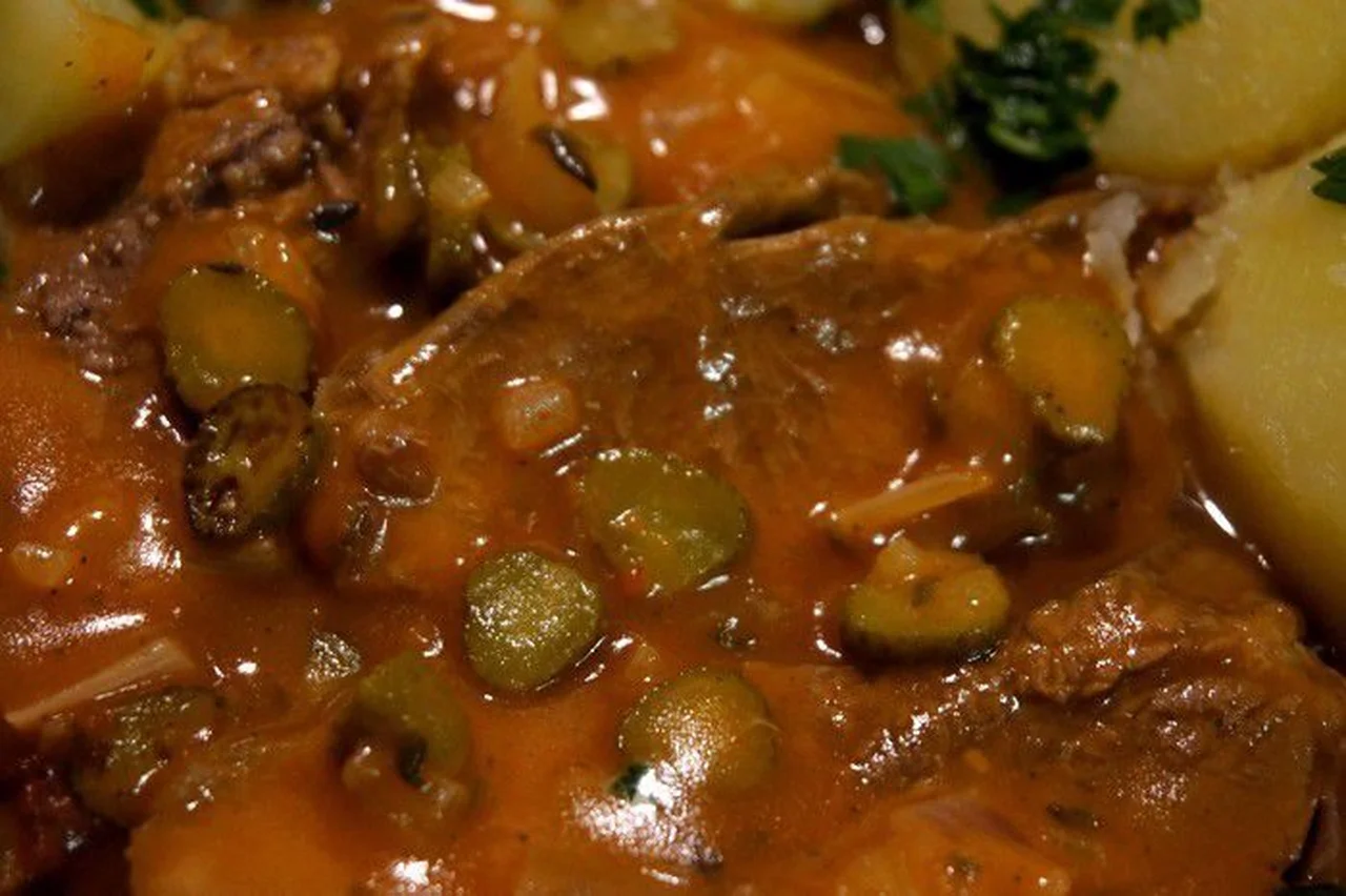 Langue de bœuf sauce piquante à l'ancienne